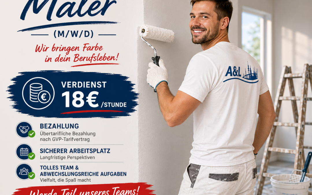 Maler (m/w/d) ab 18€/Stunde